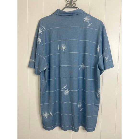 Travis Mathews Short Sleeve Palm Tree Golf Polo Men's Shirt Size XXL - Picture 5 of 6